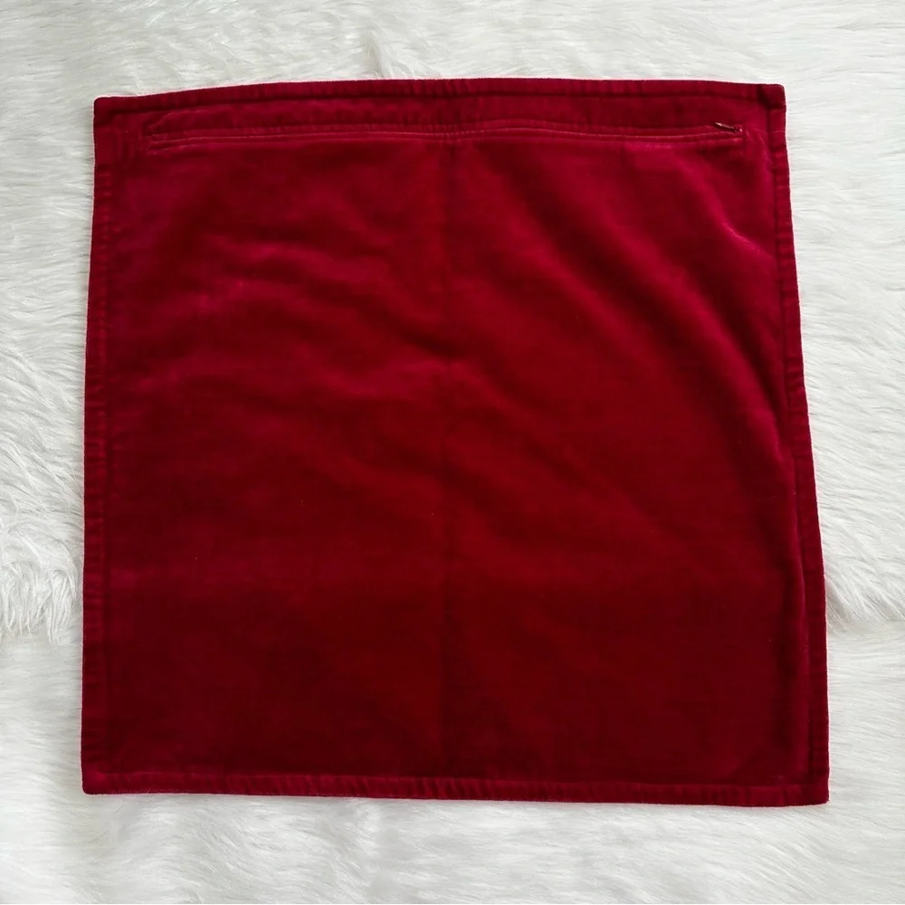 Pottery Barn Red Velvet Sham